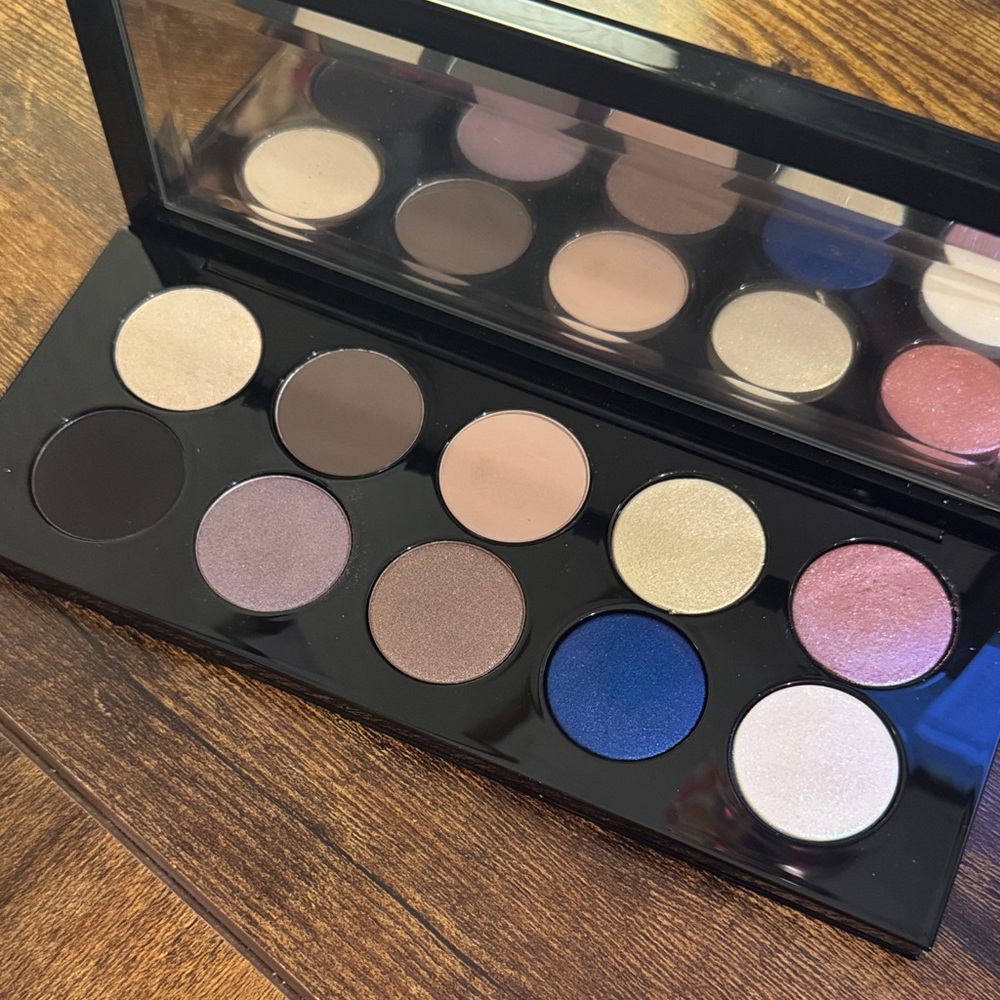 Pat McGrath Eyeshadow Palette with Gold and Black Accents